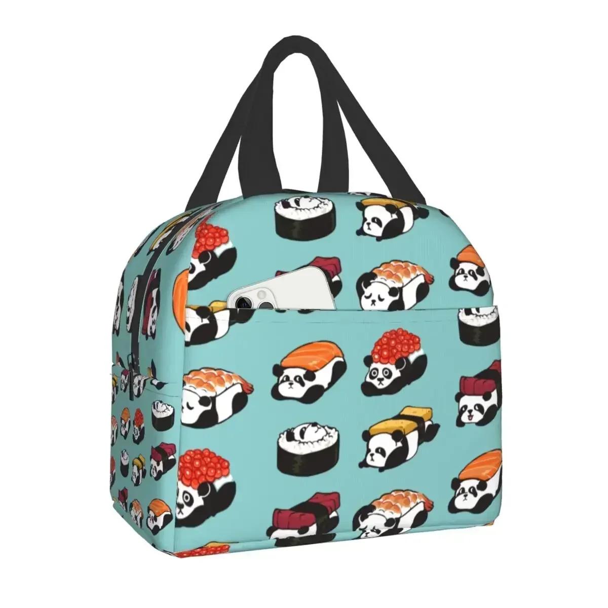 Women s Japanese Anime Sushi Cat Lunch Box & Bento Tote Bag - Cute Anime-Themed Insulated Food Container with Sushi Roll & Cat P 8.66x7.87x5.12inch