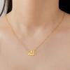 Muslimský symbol Alláha Náhrdelník z nerezové oceli Arabská abeceda Přívěsek Řetízek Islámské Ramadanové šperky Náboženský amulet Dárek