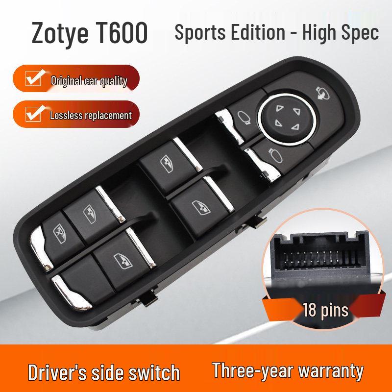 Compatible with Zotye T300, T500, T600 Sport, T700 Car Window Lift Switch.