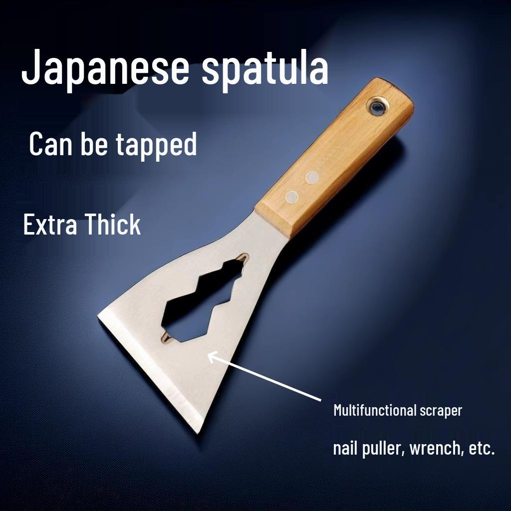 Stainless Steel Multi-Functional Scraper Shovel for Tile, Mortar, and Putty Cleaning