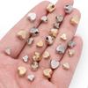 100pcs/lot CCB Heart Beads Horizontal Hole Love Heart Loose Spacer Beads For DIY Jewelry Making Bracelets Necklace Accessories
