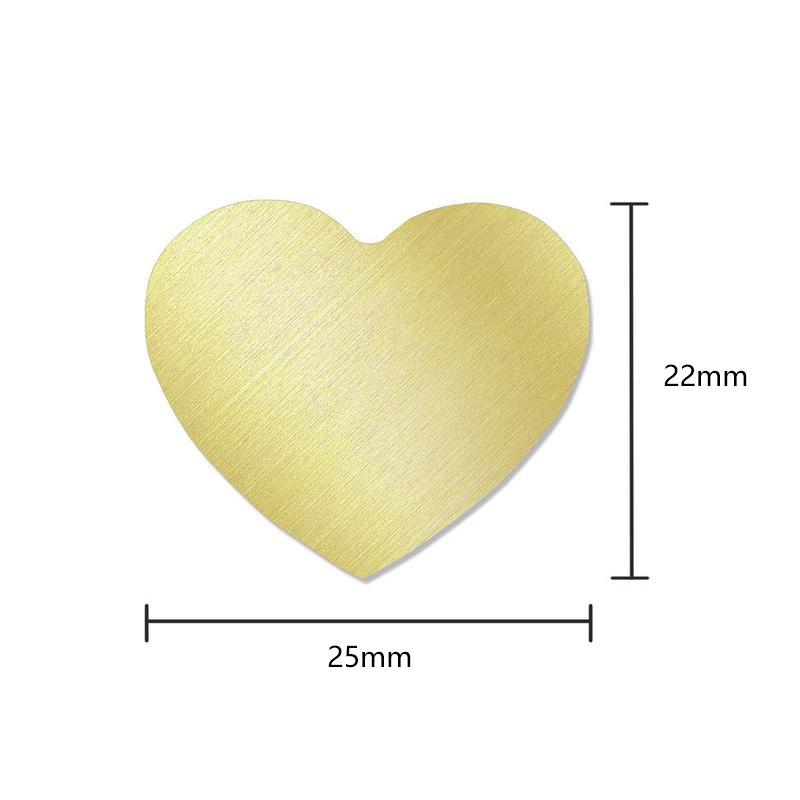 Blank Wax Seal Fire Lacquer Seal Copper Head Round Heart Shape Sealing Wax Stamps for Scrapbooking Invitation Greeting Card Seal