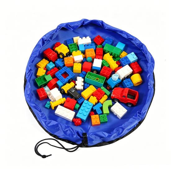 Spielzeug-Aufbewahrungstasche mit Kordelzug, wasserdicht, große Kapazität, Organizer für Spielzeug, Puzzles, Bausteine, Strand, Pool, Badespielzeug