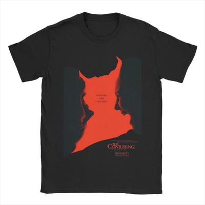 The Conjuring Movie   T-Shirt Men  Vintage Pure Cotton Tees Round Neck Short Sleeve T Shirt New Arrival Clothing