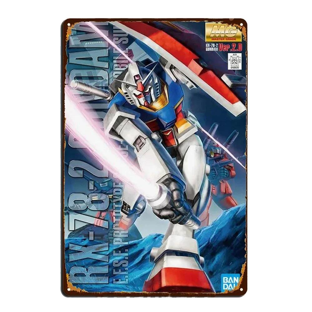 Sci-Fi Anime Robot Metal Wall Sculpture|Tin Sign,Vintage Cartoon Poster,Halloween&Christmas Gift,Man Cave/Garage Decor