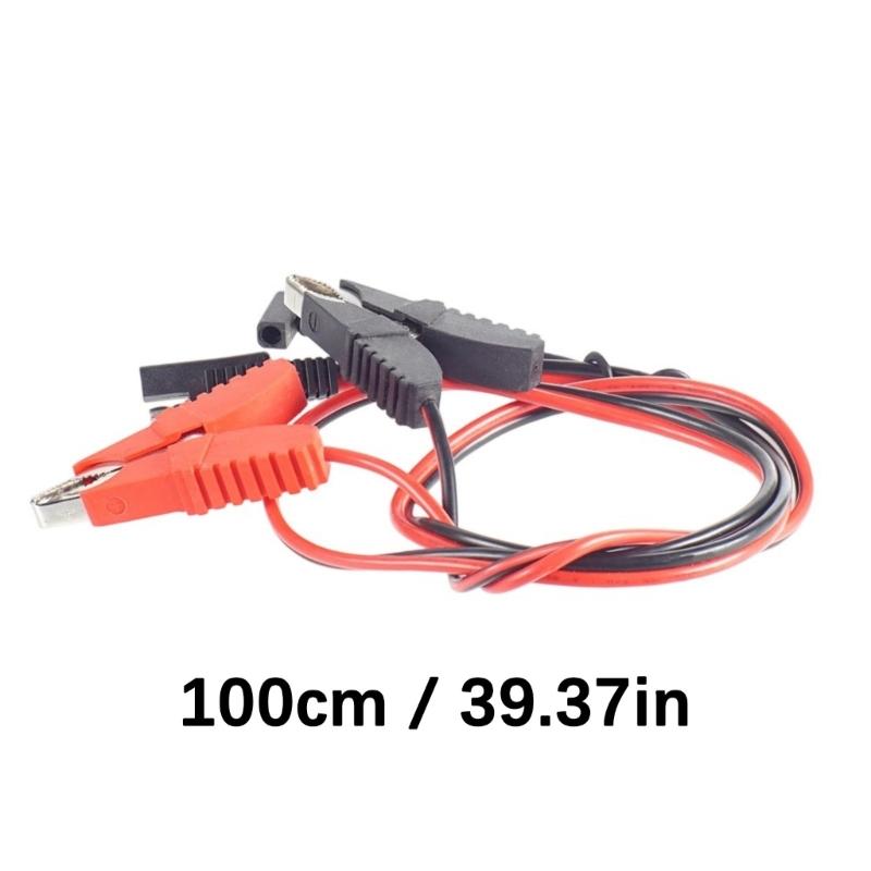 SAE To Alligator Clip Charging Wire 14 Gauges 3.3ft ABS Construction Power Cord Suitable for Camping and Emergency Power