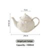 Emboss Ceramic Teapot Black Tea Cup Saucers Set Retro Afternoon Tea Coffee Cup Saucer Couple Cup Set Home Creative Drinkware Mug