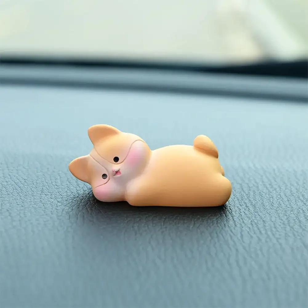 Lovely Sleeping Animals Car Ornaments Auto Dashboard Center Console Bear Pig Rabbit Duck Decoration Auto Interior Accessories