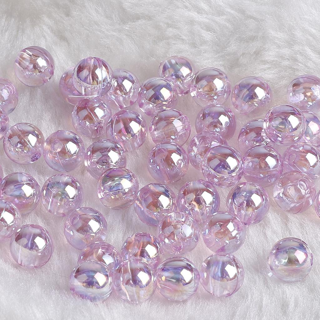 500g DIY Fashion Jewelry Accessory 6MM-12MM Acrylic Beads Round Shape 23 Colors Bracelet Department Spac