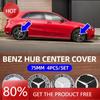 Car Sticker 4pcs 75mm Car Wheel Center Hub Cap Badge Cover For Mercedes Benz A C GLC GLA W205 W204 W203 W212 W211 W213 W210 W164