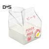 400ML Unique Design Milk Cup Square Shape Fruit Print Milk Box Water Cup for Breakfast