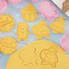 4 Style Christmas Cookie Cutter  Biscuit Mold Pastry Pressing Cookie Stamp Baking Mold Pastry Tools