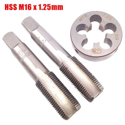 Κολαούζο HSS M16 x 1.25mm Τετράγωνο & Κολαούζο HSS M16 x 1.25mm Μήτρα Μετρικό Σπείρωμα Δεξιόστροφο