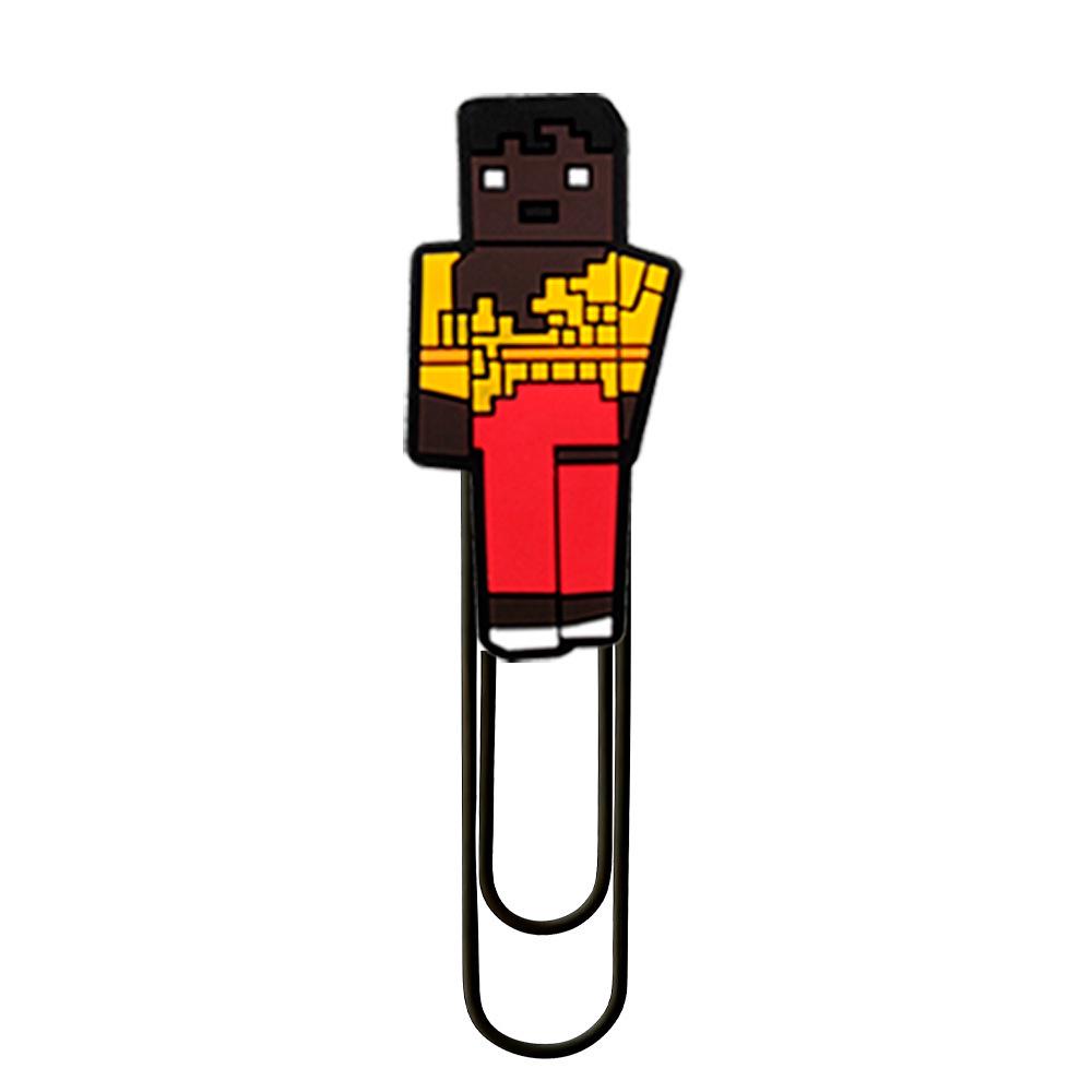 

Minecraft Cartoon Creative Bookmark: Colorful Large Paperclip for Office and DIY Supplies