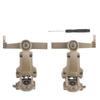 Tactical Headset Straight Arm Adapter for Helmet Rails