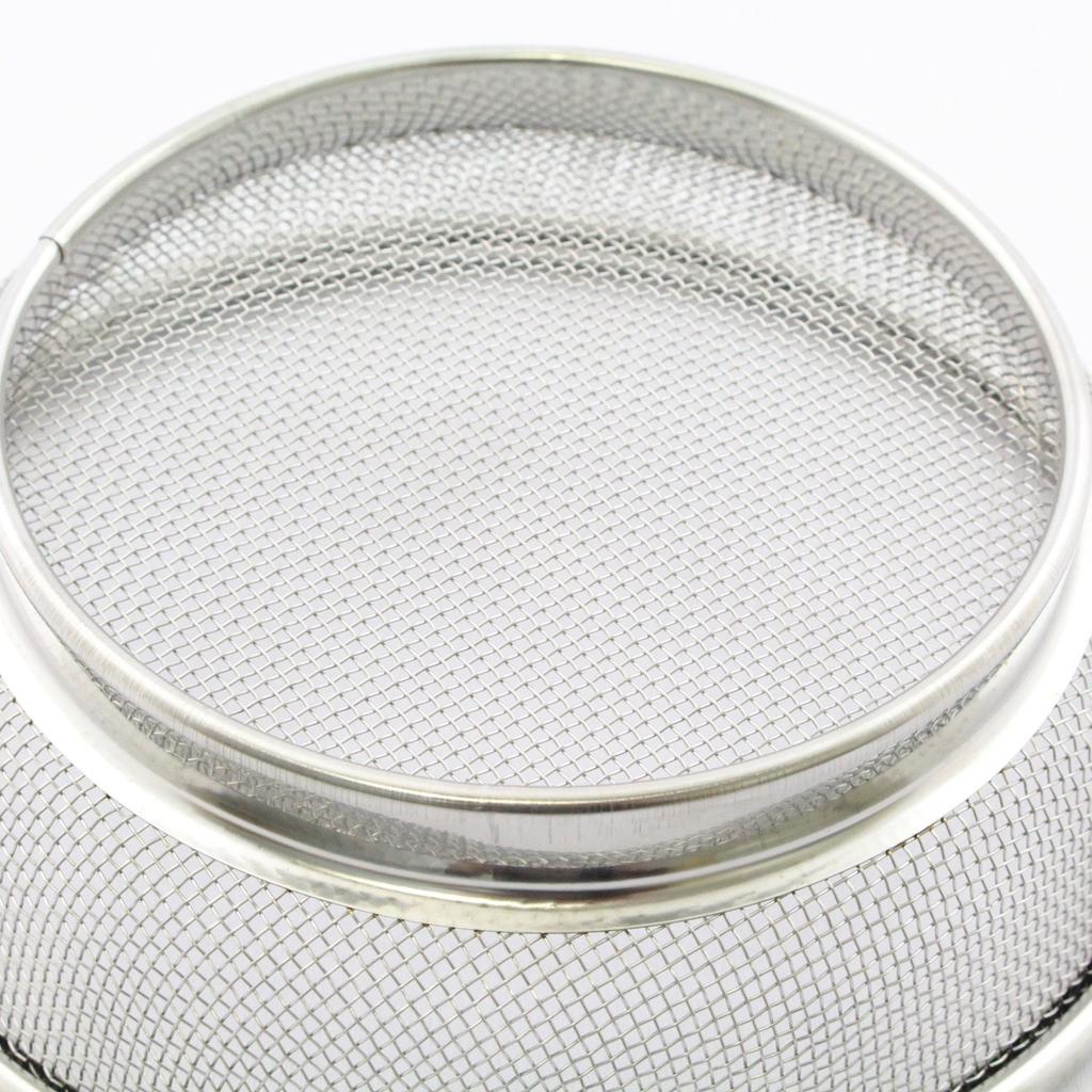 Shallow Stainless Made In Japan Strainer, 34cm, 18-8 Steel,