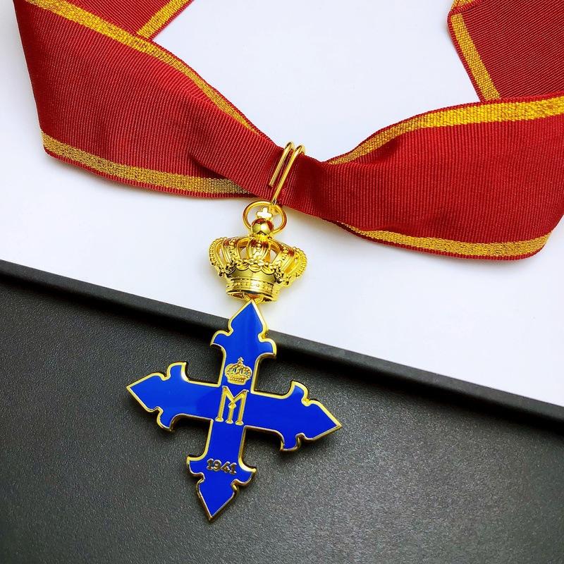 Distintivo Michel Rumeno Livello 2, Distintivo Blu, Distintivo Commemorativo Straniero, Regali da Collezione, Collana, Regalo di Natale, Pensierini per la calza