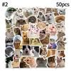 Cute Cat Memes Sticker DIY Scrapbook Stickers Cartoon Sticker for Skateboard Luggage Laptop School Stationery Kawaii Sticker
