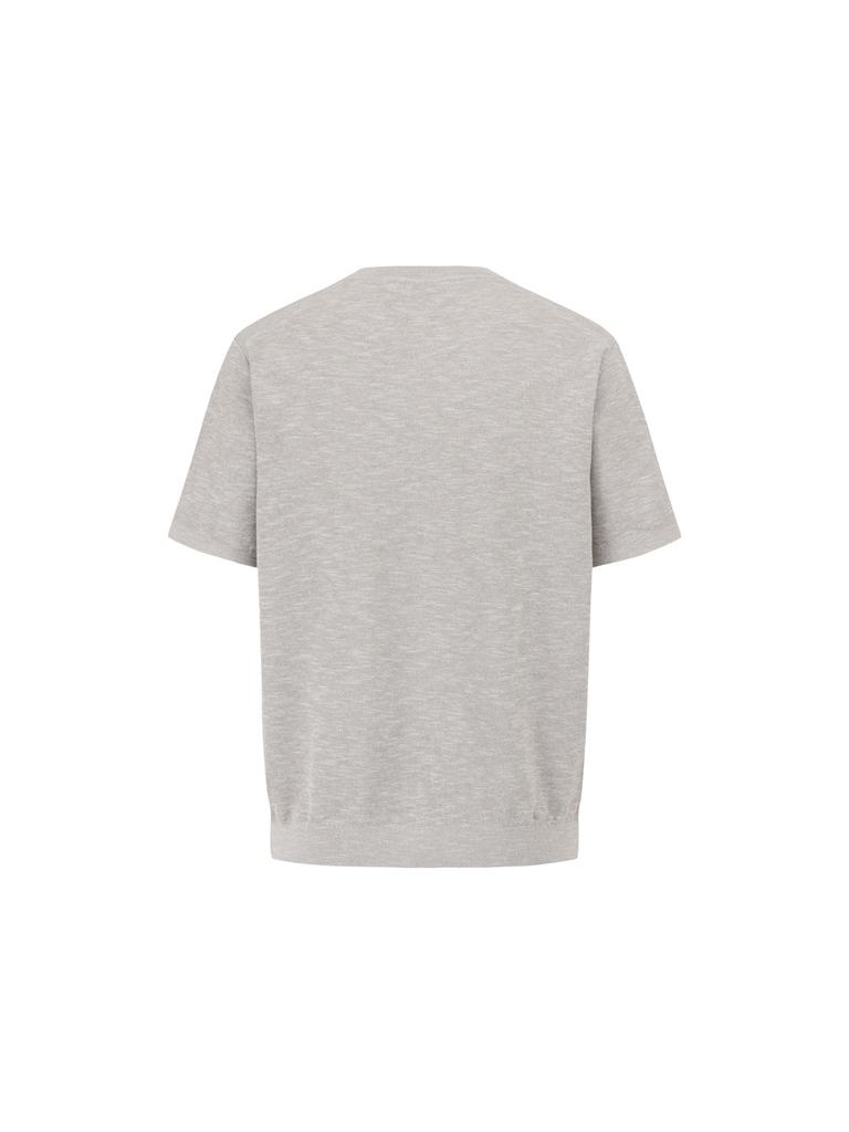 ZIOZIA Men'S Slub Short Sleeve Sweater_Abg2Er1101Lbe