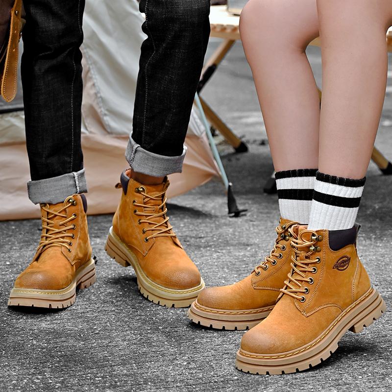 Fashion Desert High-top Hiking Shoes Non-slip Male Motocross Boots Handmade Versatile Botas Comfy Sneakers New Fashion Men's Ankle Boots