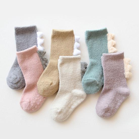 1 Pair Baby Socks Lovely Design Hand Washable Thickening Kids Cartoon Short Socks