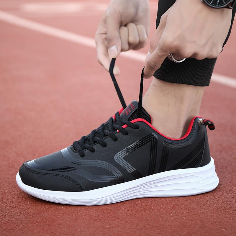 Fashion Men Shoes Waterproof Walking Sneakers Leisure Male Artificial Leather Sports Non-Slip Footwear Tennis Casual Light Shoes Lac-up