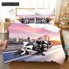 3D Sport Motorrad Bettwäsche Set Niedliche Bettbezug Bettdecke mit Kissenbezug Twin Einzel Queen King Größe Jungen Erwachsene Zuhause