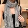 Korean Version Women's Lace Scarf Retro Female Headscarf Versatile Sunscreen Shawl