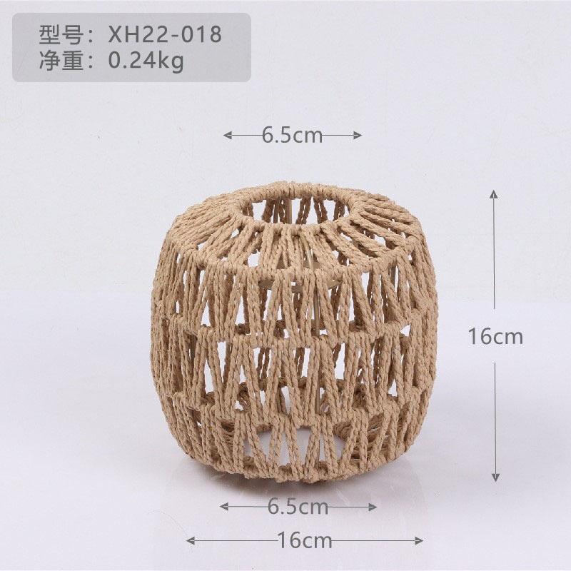 Papierseil-Kronleuchter Neuer chinesischer Imitation-Rattan-Lampenschirm B&B-Restaurant Hot-Pot-Shop Kreative DIY-Beleuchtung Web-Beleuchtung Dekoration