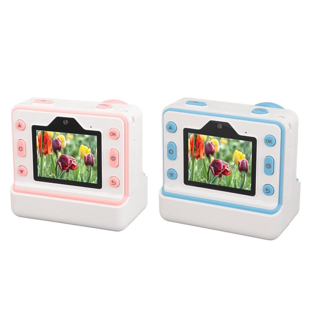 Print Camera 1080P HD 48MP Dual Lens 2.4 Inch IPS Screen Photo Video Camera 16X Digital Zoom Flash T