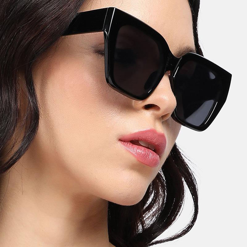 JYL Polygon Big Frame Sunglasses UV400 Unisex Classic Vintage Stylish / 13182