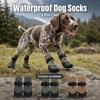 4pcs Dog Socks with Anti-Slip Adjustable Straps & Stay-On Paw Protectors Suitable for Small & Medium Dogs, / Traction Sole