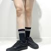YELLOWSOCKS 2 LINE BLACK