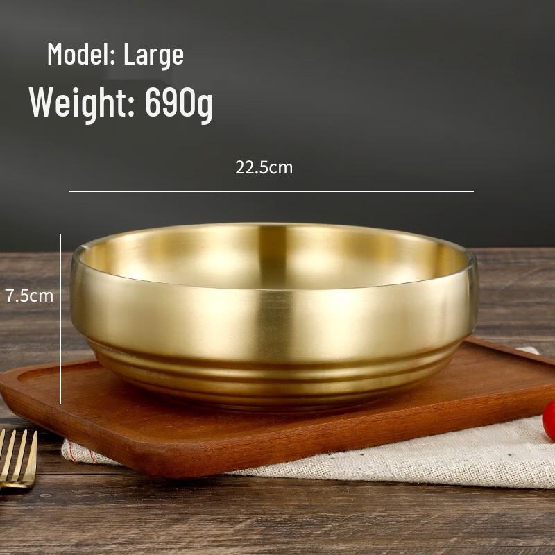 ZISIZ Korean Double-Layer Insulated Stainless Steel Noodle Bowl