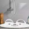 Tappetino da Bagno in Silicone con Texture Esfoliante Design Coniglio Antiscivolo Tappetino per Doccia per Massaggio ai Piedi 30cm