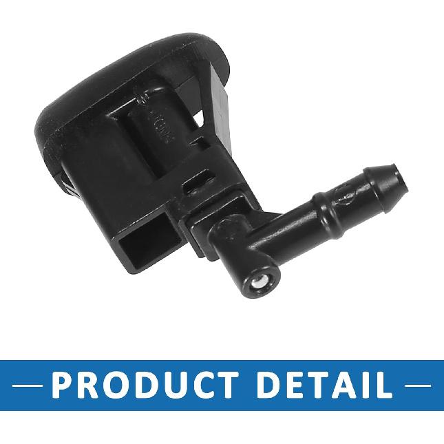 Windshield Washer Nozzle Kit 61667056732 Wiper Wash Spray Jet for BMW 323ti 1999-2000 Plastic (Set of 2)