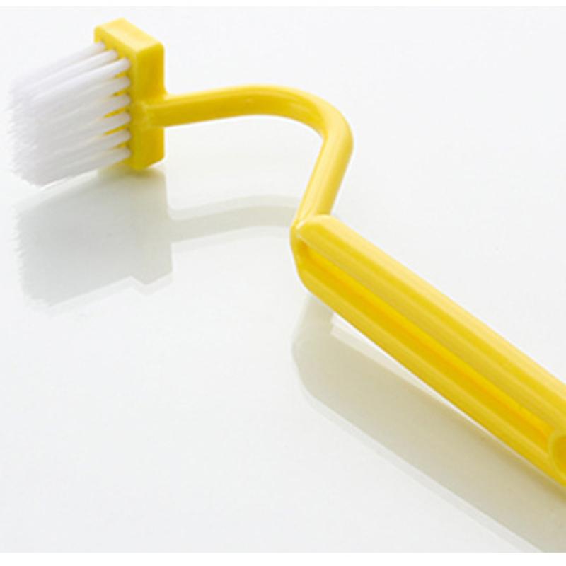 Cleaning Brush V-shaped S-shaped Inner Corner Brush Bent Handle Sanitary Brush