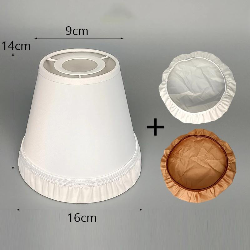 White/Beige Chandelier Lamp Shade  E27 Lampshade Ceiling Lamp Cover Shade + Lens Hood Pendant Light Cover Replacement