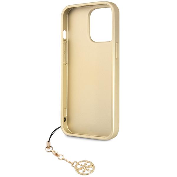 Funda para iPhone 14 Pro Guess Colección 4G Charms Gris
