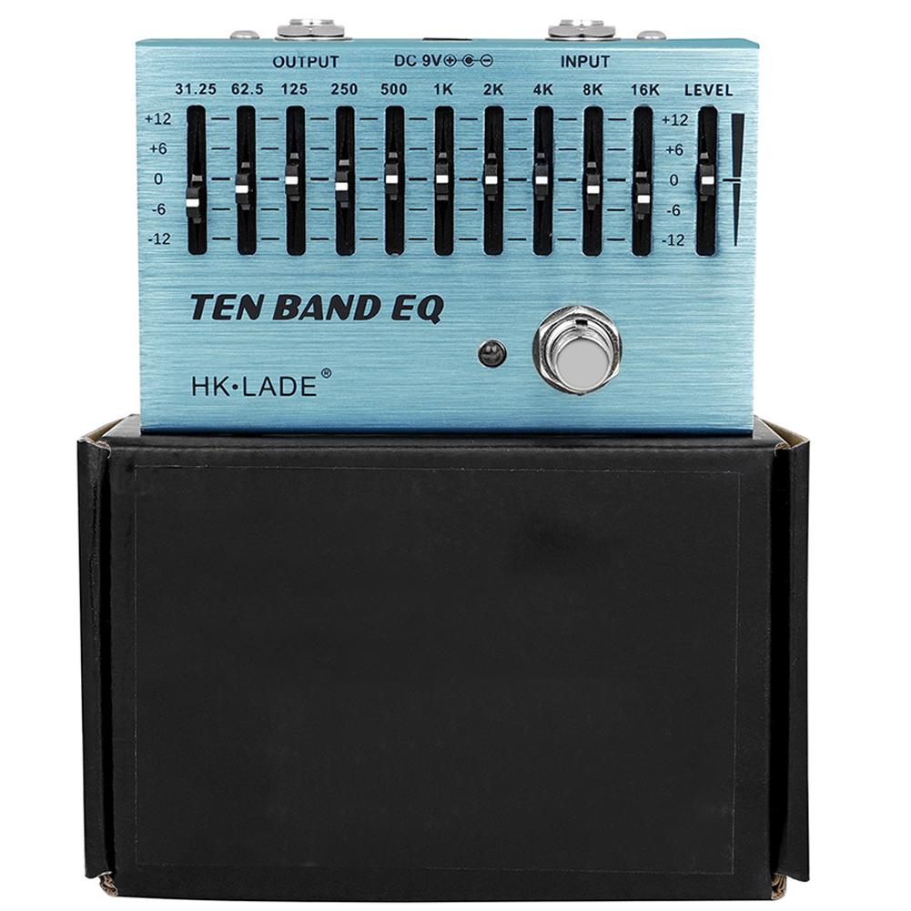 10 Band Guitar Equalizer Pedal True Bypass Electric Bass Guitar Pedal Adjustable Knobs Guitar Effector for Electric Guitar Bass Australia