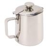 Stainless Steel Milk Frothing Pitcher Cappuccino Pitcher Coffee Foam Container With Lid 600ml