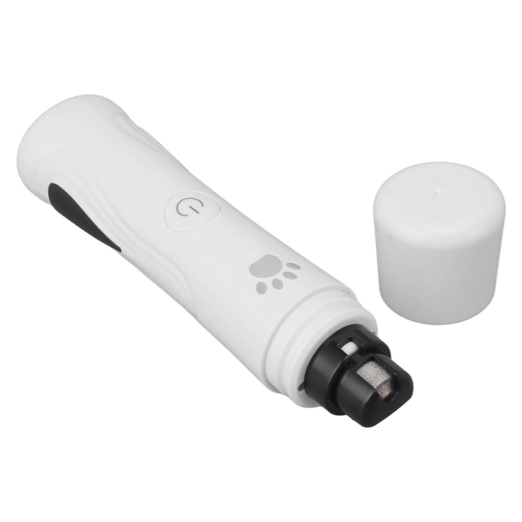 Dog Nail Grinder 3 Speed Electric USB Rechargeable Quiet Pet Nail Trimmer with LED Light Painless