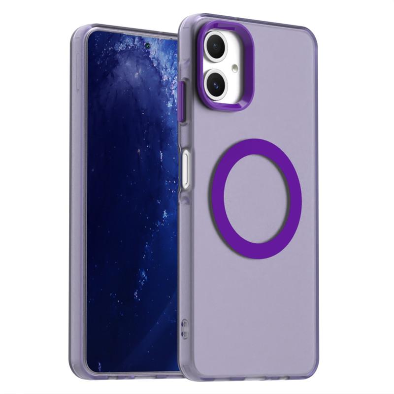 For Samsung Galaxy A06 4G Case For Samsung A06 4G Cover 6.7 Inch Translucent Candy Color Matte Magnetic Shockproof Bumper