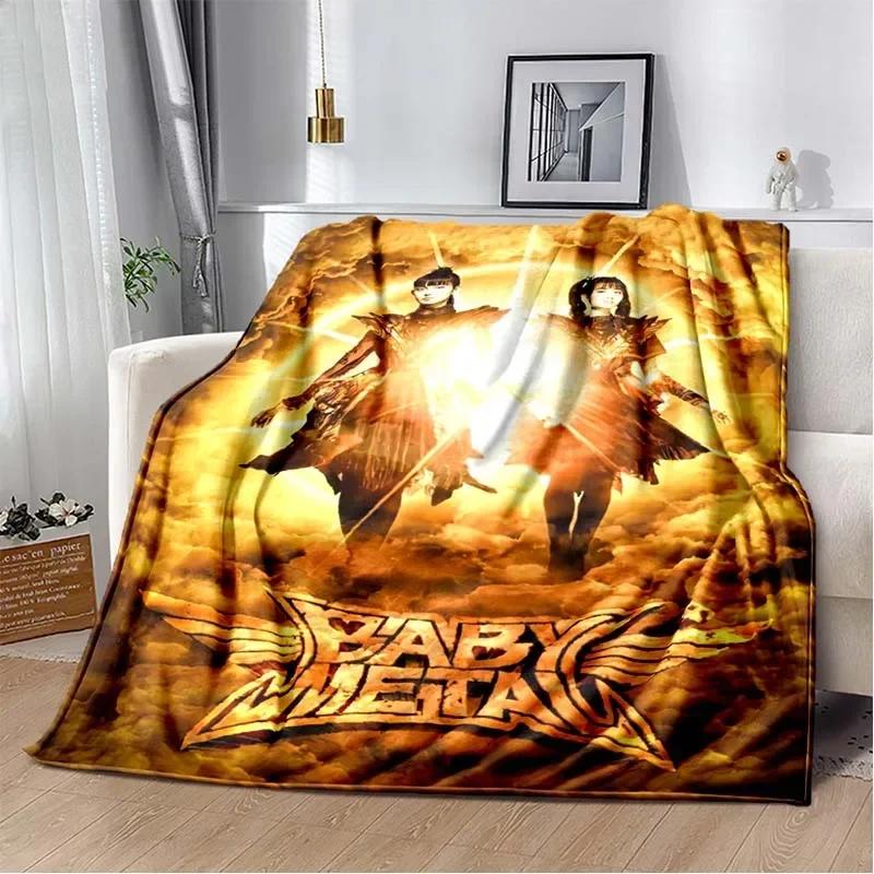 3D Babymetal Combination Printed Blanket,Fashion Soft Cozy Living room Bedroom Sofa Bed Travel Blanket Child Birthday Gift