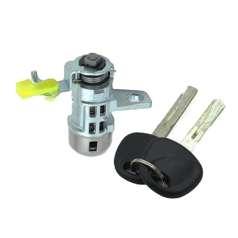 LH Front Driver Side Door Lock Cylinder with 2 Keys for Hyundai For Accent 2012 2013 2014 2015 2016 2017 1.6L 81970 1RA00