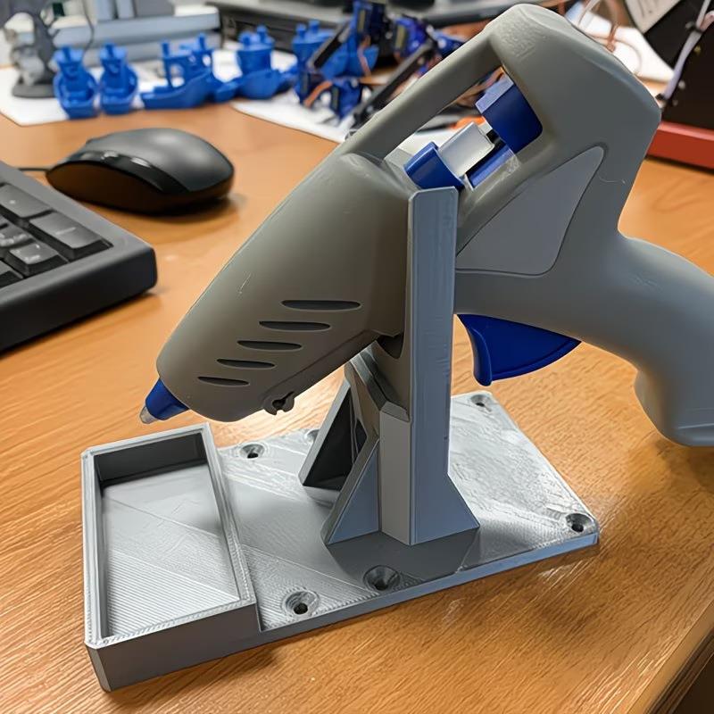 Glue Gun Stand With Glue Tray Glue Gun Base Organizer Glue Gun Storage Holder Diy Tools Storage Home Repair
