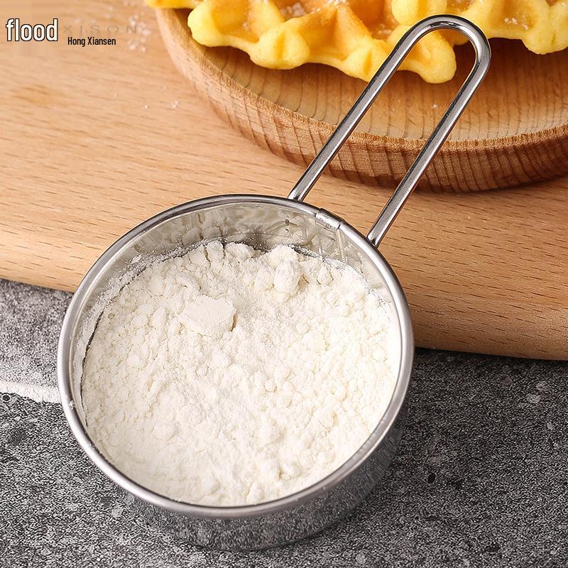 Mini 304 Edelstahl Mehlsieb - 40 Maschen für Puderzucker & Kakao