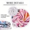 1pc Red Christmas Blanket Candy Printed Skin-Friendly Soft Blanket Machine Washable  New for Home Christmas Decoration
