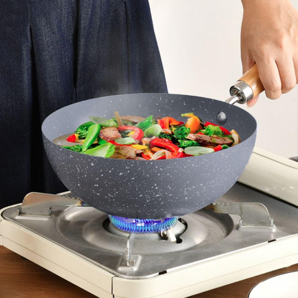 Rapid Heat Stir Fry Pan Non-stick Omelette Pan Cooking Pot Milk Pot  Soup