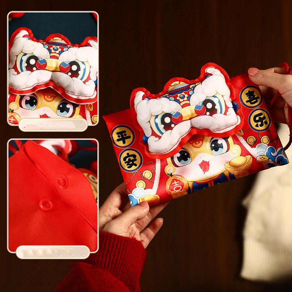 Chinese Style 2025 Snake Year Red Envelopes Blessing Messenger Bag Red Packet  Wedding Birthday